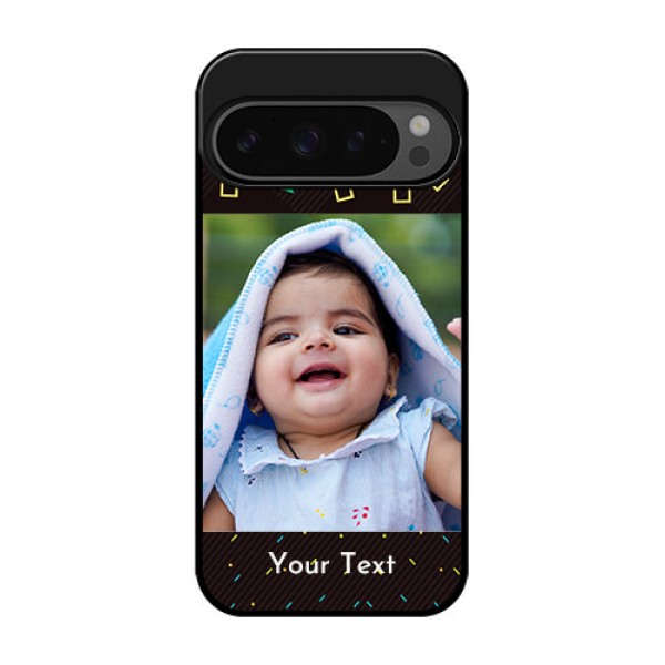Google Pixel 9 Pro 5G Custom Glass Phone Case - With Confetti Birthday Design