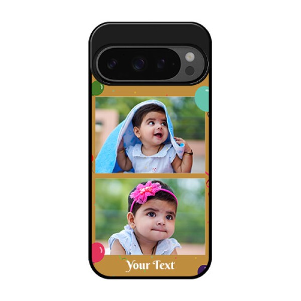 Google Pixel 9 Pro 5G Custom Glass Phone Case - Image Holder With Birthday Celebrations Design