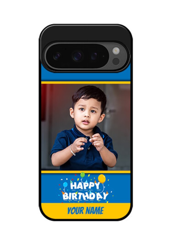 Google Pixel 9 Pro 5G Custom Glass Phone Case - Birthday Wishes Design