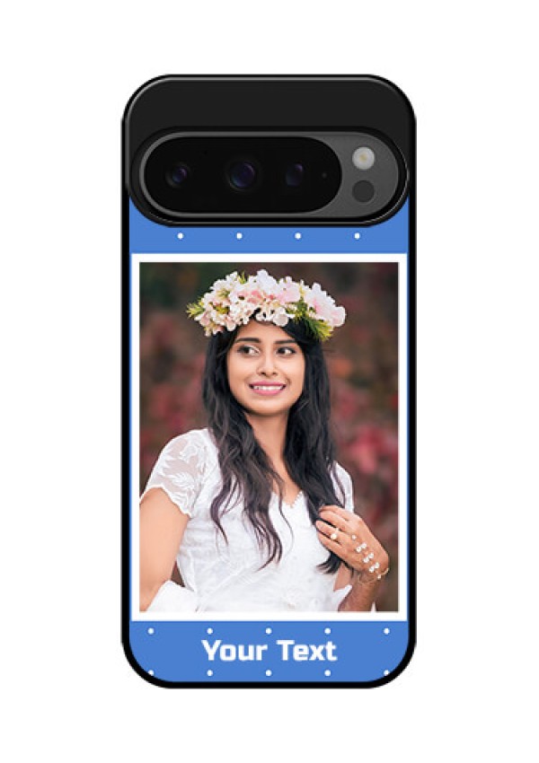 Google Pixel 9 Pro 5G Custom Glass Phone Case - Polka Dots Design