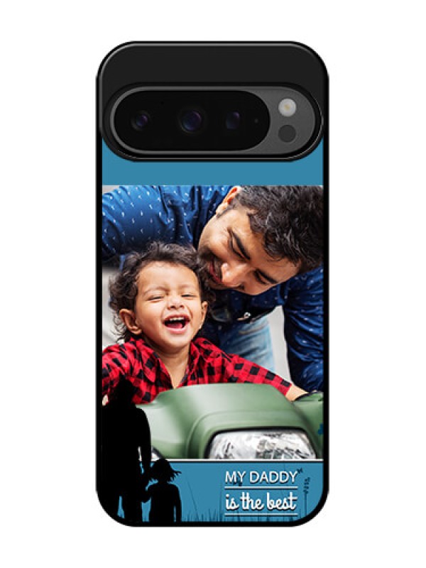 Custom Google Pixel 9 Pro 5G Custom Glass Phone Case - Best Dad Design