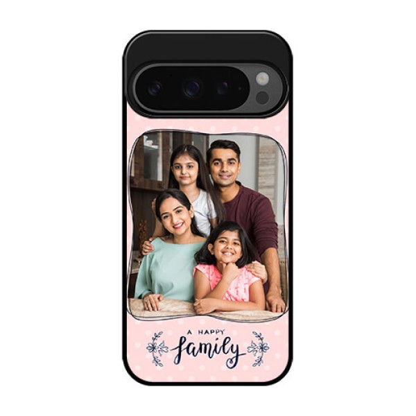 Google Pixel 9 Pro 5G Custom Glass Phone Case - Family With Dots Design