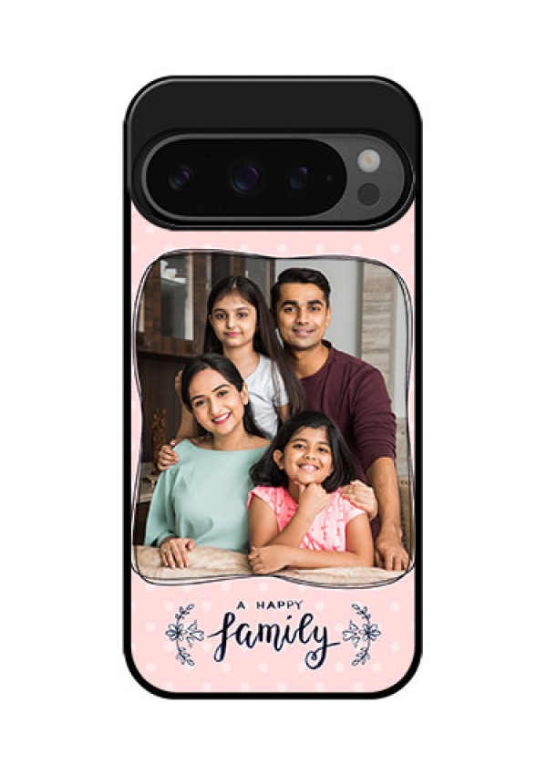 Google Pixel 9 Pro 5G Custom Glass Phone Case - Family With Dots Design