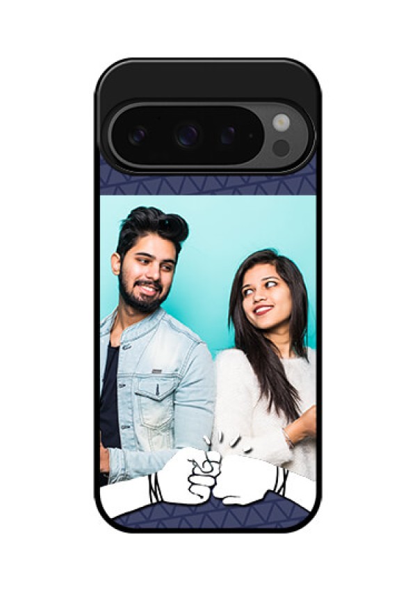 Google Pixel 9 Pro 5G Custom Glass Phone Case - With Best Friends Design