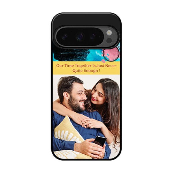 Google Pixel 9 Pro 5G Custom Glass Phone Case - Quote With Acrylic Painting Design