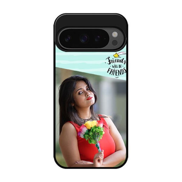 Google Pixel 9 Pro 5G Custom Glass Phone Case - Friends Picture Icon Design