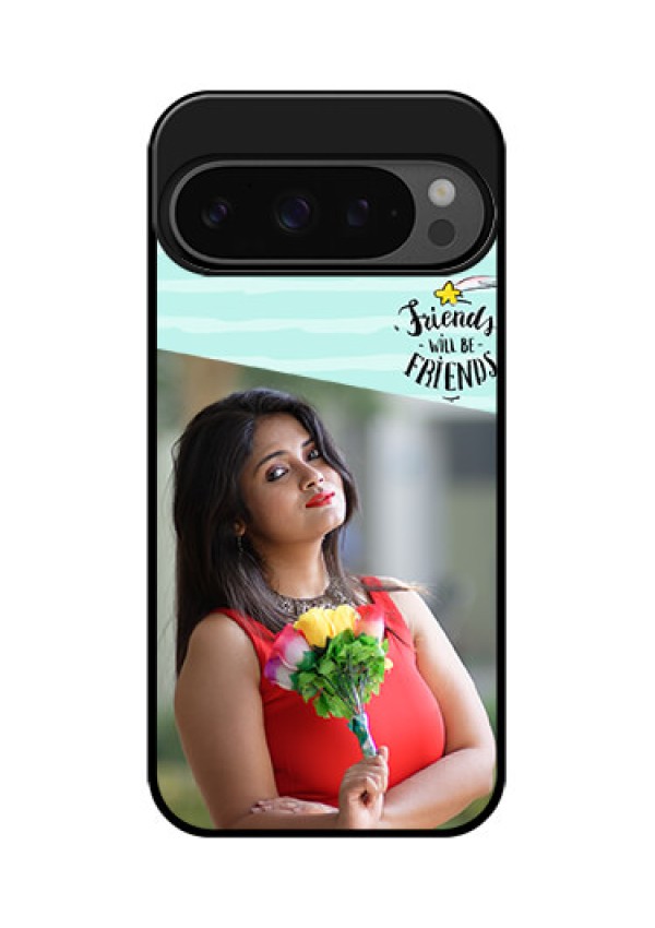Google Pixel 9 Pro 5G Custom Glass Phone Case - Friends Picture Icon Design