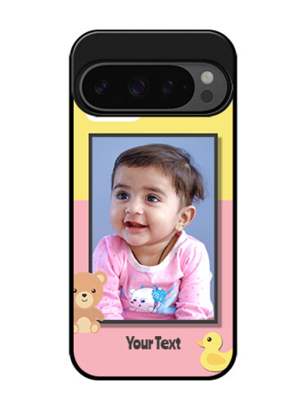 Custom Google Pixel 9 Pro 5G Custom Glass Phone Case - Kids 2 Color Design