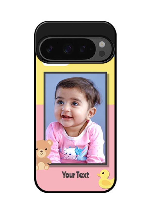 Google Pixel 9 Pro 5G Custom Glass Phone Case - Kids 2 Color Design