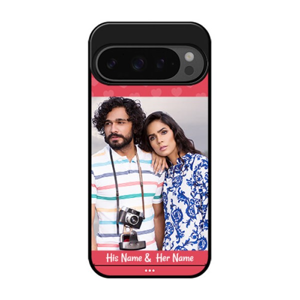 Google Pixel 9 Pro 5G Custom Glass Phone Case - Simple Love Design