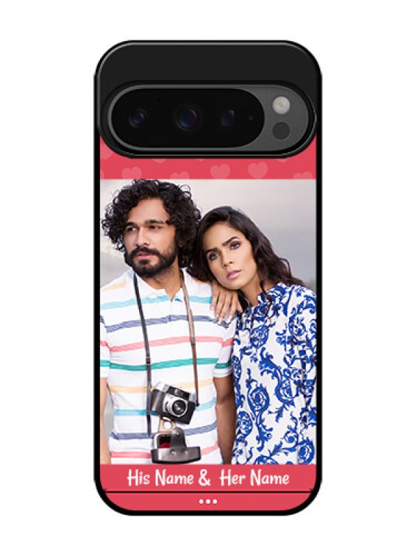 Custom Google Pixel 9 Pro 5G Custom Glass Phone Case - Simple Love Design