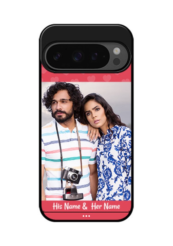 Google Pixel 9 Pro 5G Custom Glass Phone Case - Simple Love Design
