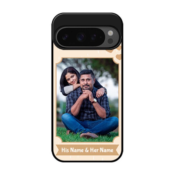 Google Pixel 9 Pro 5G Custom Glass Phone Case - With Confetti Love Design