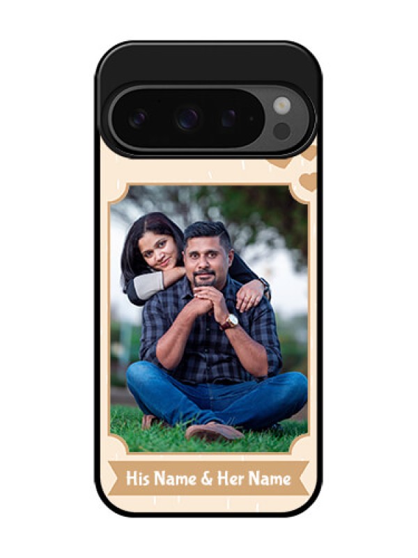 Custom Google Pixel 9 Pro 5G Custom Glass Phone Case - With Confetti Love Design