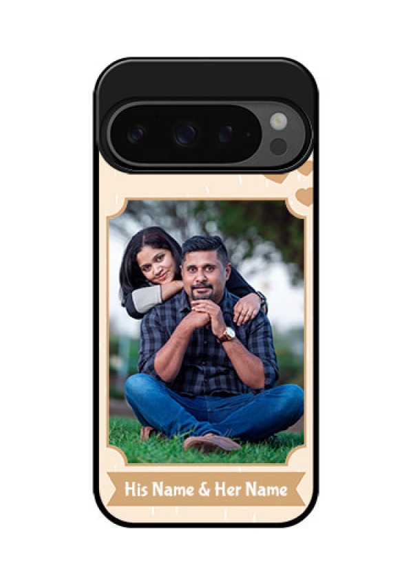 Google Pixel 9 Pro 5G Custom Glass Phone Case - With Confetti Love Design