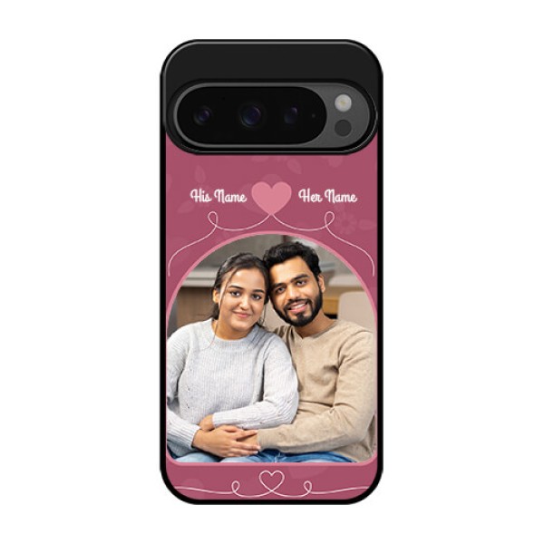 Google Pixel 9 Pro 5G Custom Glass Phone Case - Love Floral Design