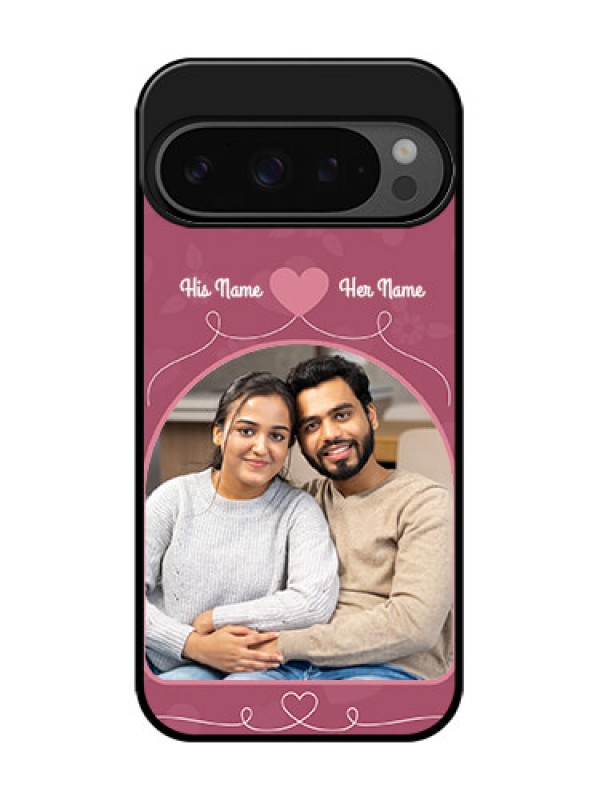 Custom Google Pixel 9 Pro 5G Custom Glass Phone Case - Love Floral Design