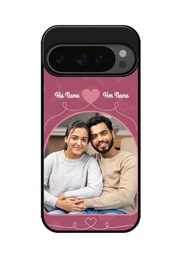 Google Pixel 9 Pro 5G Custom Glass Phone Case - Love Floral Design