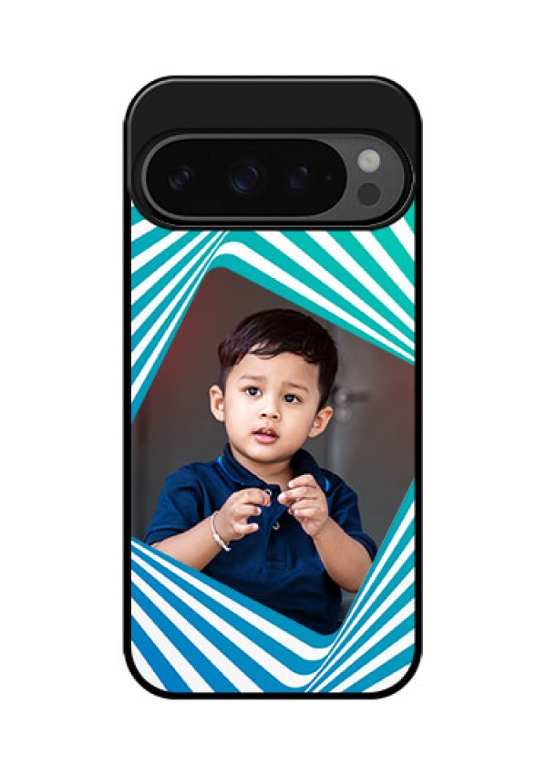 Google Pixel 9 Pro 5G Custom Glass Phone Case - Abstract Spiral Design