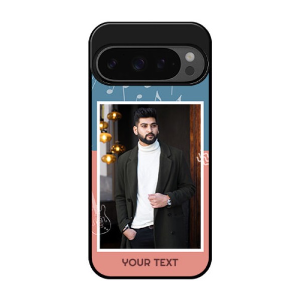 Google Pixel 9 Pro 5G Custom Glass Phone Case - With Color Musical Note Design