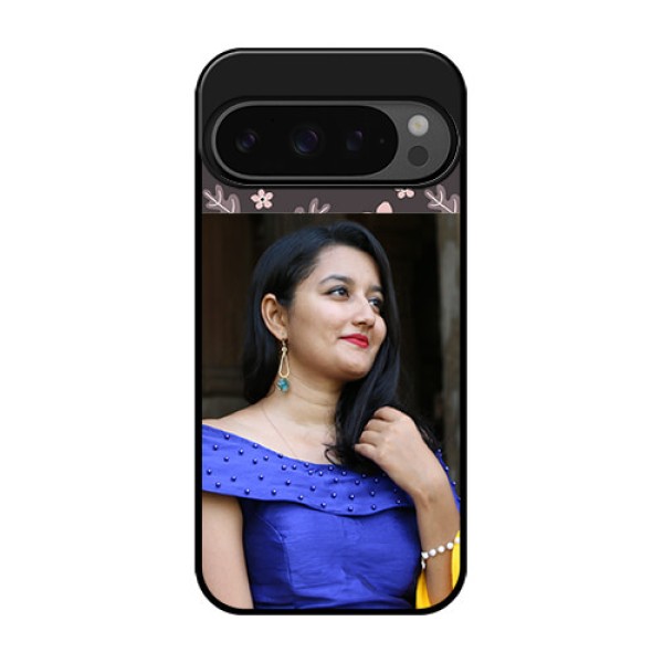 Google Pixel 9 Pro 5G Custom Glass Phone Case - Stylish Floral Design