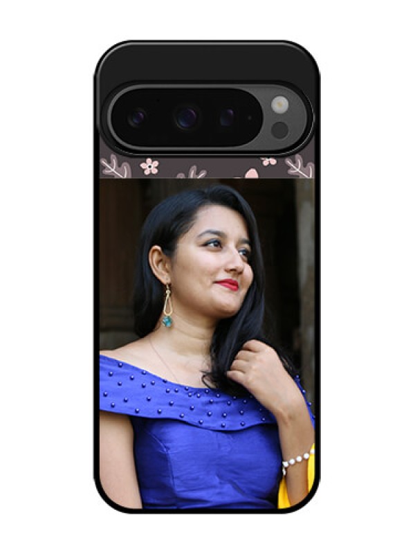 Custom Google Pixel 9 Pro 5G Custom Glass Phone Case - Stylish Floral Design