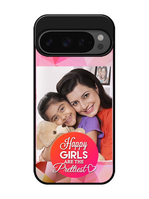 Custom Google Pixel 9 Pro 5G Custom Glass Phone Case - Abstract Triangle Design