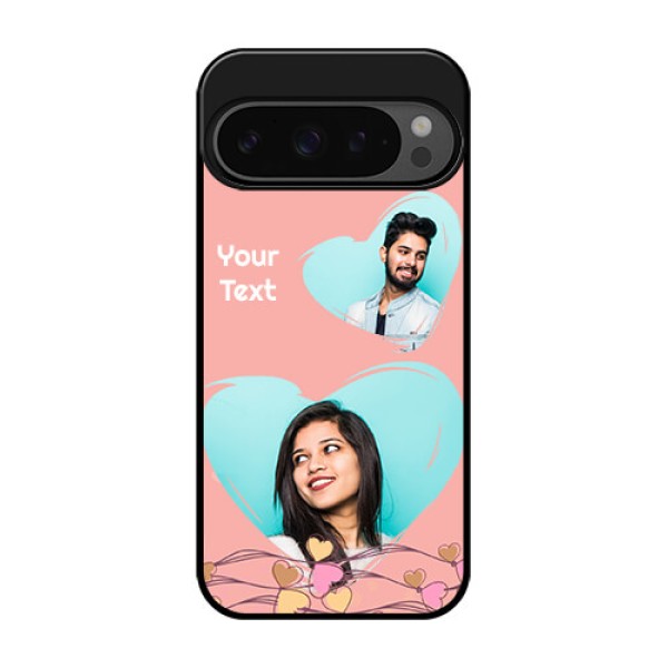 Google Pixel 9 Pro 5G Custom Glass Phone Case - Love Doodle Design