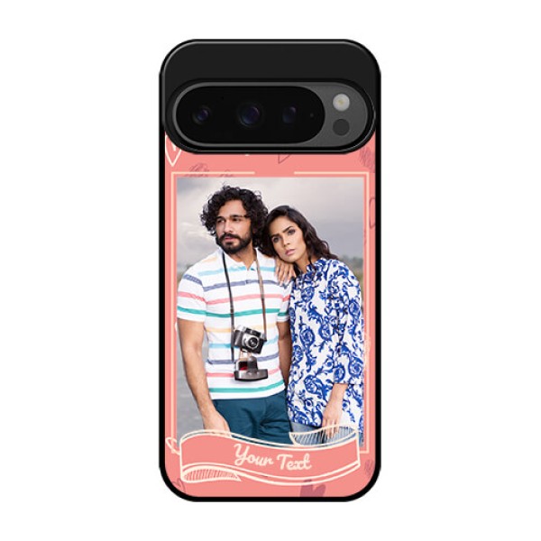 Google Pixel 9 Pro 5G Custom Glass Phone Case - Love Doodle Art Design