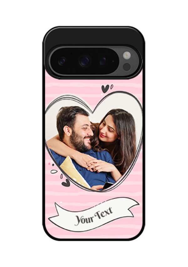 Google Pixel 9 Pro 5G Custom Glass Phone Case - Vintage Heart Design