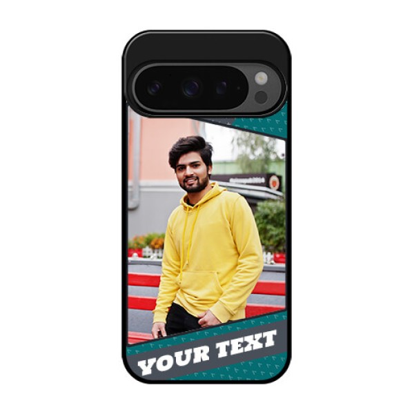 Google Pixel 9 Pro 5G Custom Glass Phone Case - Background Pattern Design With Quote