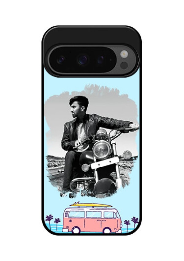 Google Pixel 9 Pro 5G Custom Glass Phone Case - Travel and Adventure Design
