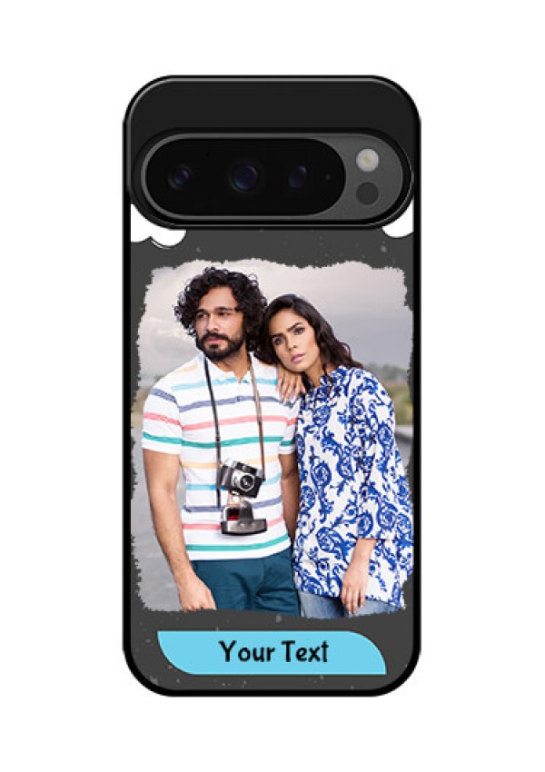 Google Pixel 9 Pro 5G Custom Glass Phone Case - Splashes With Love Doodles Design