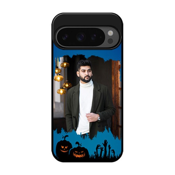 Google Pixel 9 Pro 5G Custom Glass Phone Case - With Pro Halloween Design
