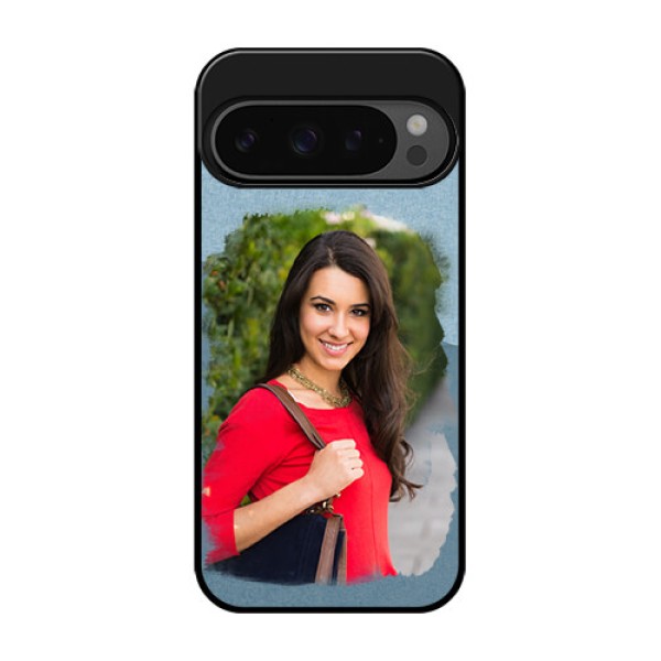 Google Pixel 9 Pro 5G Custom Glass Phone Case - Grunge Line Art Design