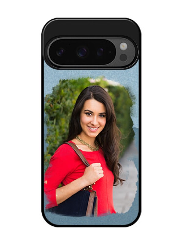 Custom Google Pixel 9 Pro 5G Custom Glass Phone Case - Grunge Line Art Design