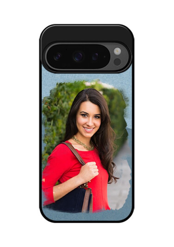 Google Pixel 9 Pro 5G Custom Glass Phone Case - Grunge Line Art Design