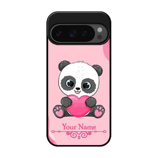 Google Pixel 9 Pro 5G Custom Glass Phone Case - Cute Panda Design