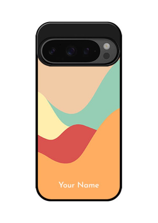 Google Pixel 9 Pro 5G Custom Glass Phone Case - Ocean Waves Multi - Colour Design