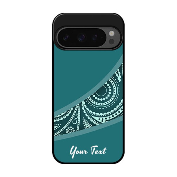 Google Pixel 9 Pro 5G Custom Glass Phone Case - Semi Visible Floral Design