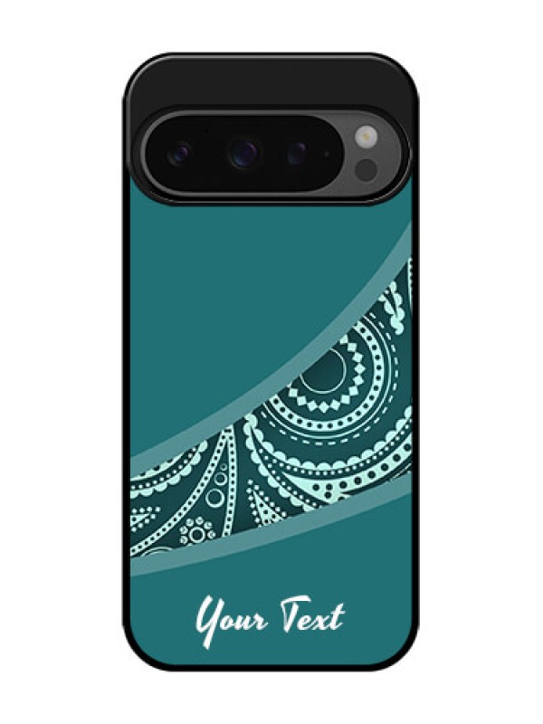 Custom Google Pixel 9 Pro 5G Custom Glass Phone Case - Semi Visible Floral Design