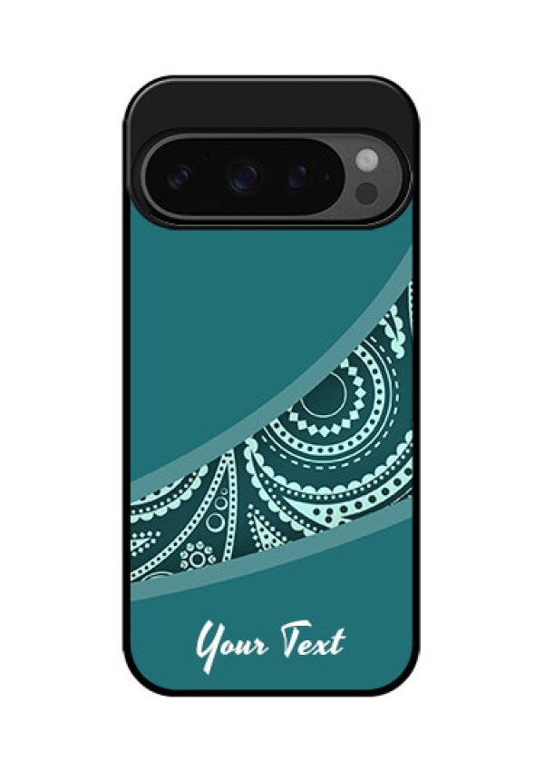 Google Pixel 9 Pro 5G Custom Glass Phone Case - Semi Visible Floral Design