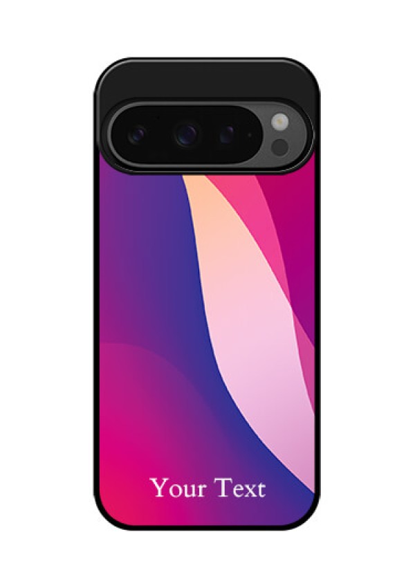 Google Pixel 9 Pro 5G Custom Glass Phone Case - Digital Abstract Overlap Design