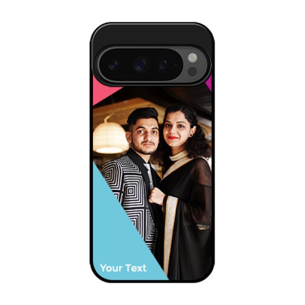 Google Pixel 9 Pro 5G Custom Glass Phone Case - Stacked Triple Colour Design