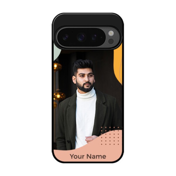 Google Pixel 9 Pro 5G Custom Glass Phone Case - Tri - Coloured Overlay Design