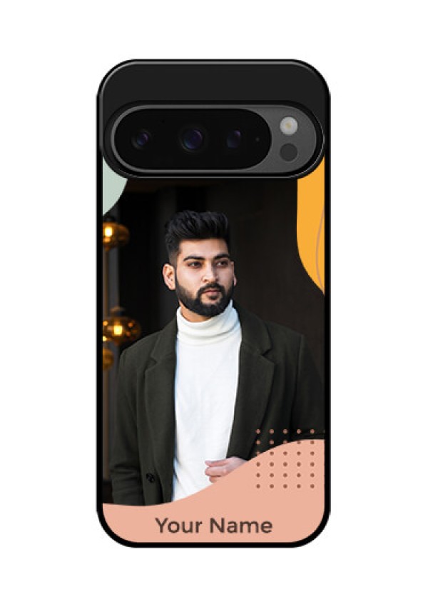 Google Pixel 9 Pro 5G Custom Glass Phone Case - Tri - Coloured Overlay Design