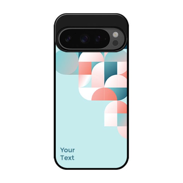 Google Pixel 9 Pro 5G Custom Glass Phone Case - Stylish Semi - Circle Pattern Design