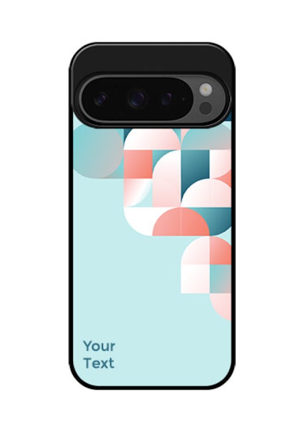 Google Pixel 9 Pro 5G Custom Glass Phone Case - Stylish Semi - Circle Pattern Design