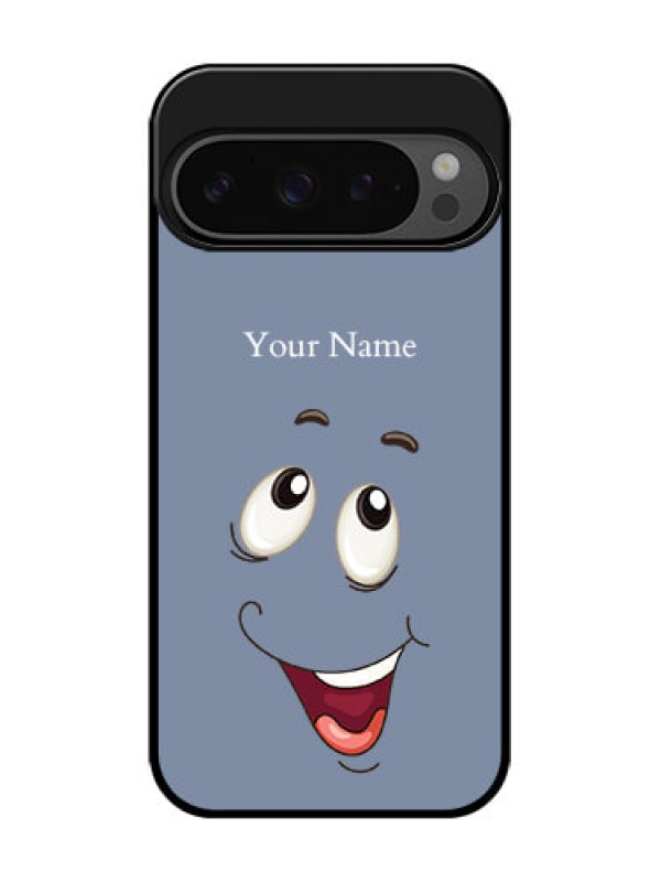 Custom Google Pixel 9 Pro 5G Custom Glass Phone Case - Laughing Cartoon Face Design