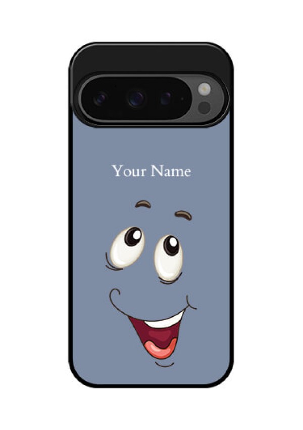 Google Pixel 9 Pro 5G Custom Glass Phone Case - Laughing Cartoon Face Design